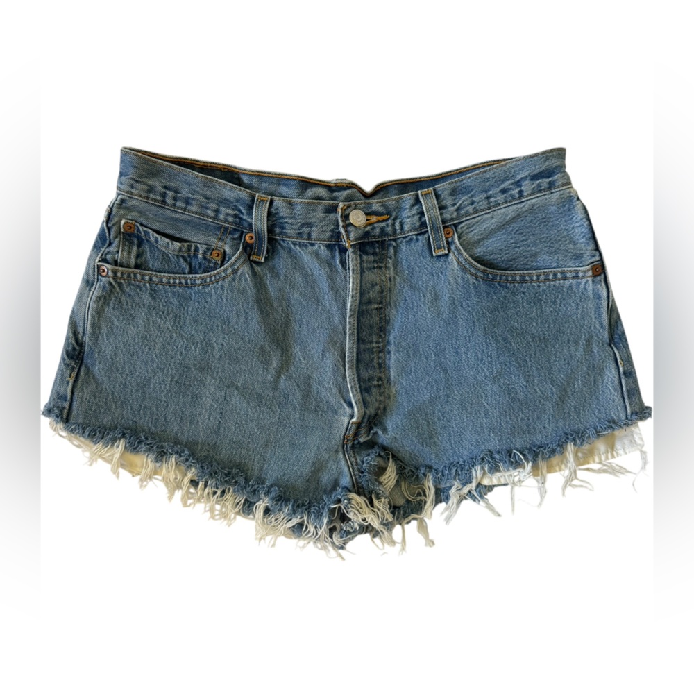 Levi’s 501 High Rise Distressed Cutoff Shorts | Vintage Wash